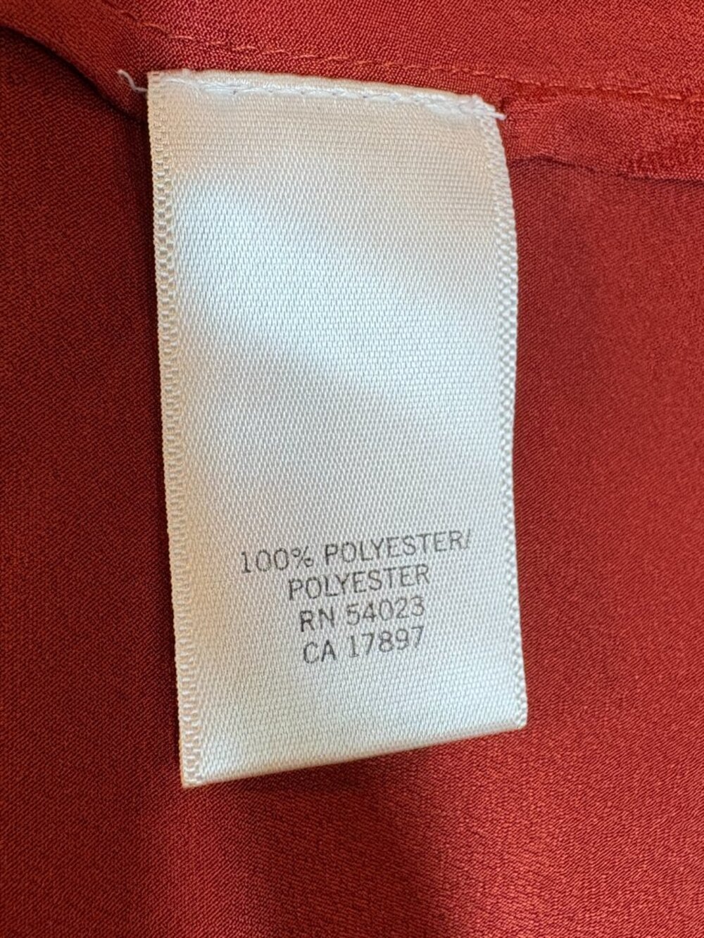 Rust Sleeveless Tie Blouse Banana Republic - Picture 4 of 9